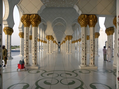 Sheikh Zayed Grand Mosque, Abu Dhabi, , United Arab Emirates, 2009-7-10, 