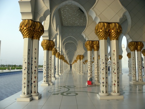 Sheikh Zayed Grand Mosque, Abu Dhabi, , United Arab Emirates, 2009-7-10, 