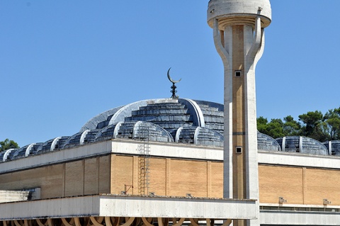 Mosque of Rome, Rome, , Italy, 2013-8-11, 